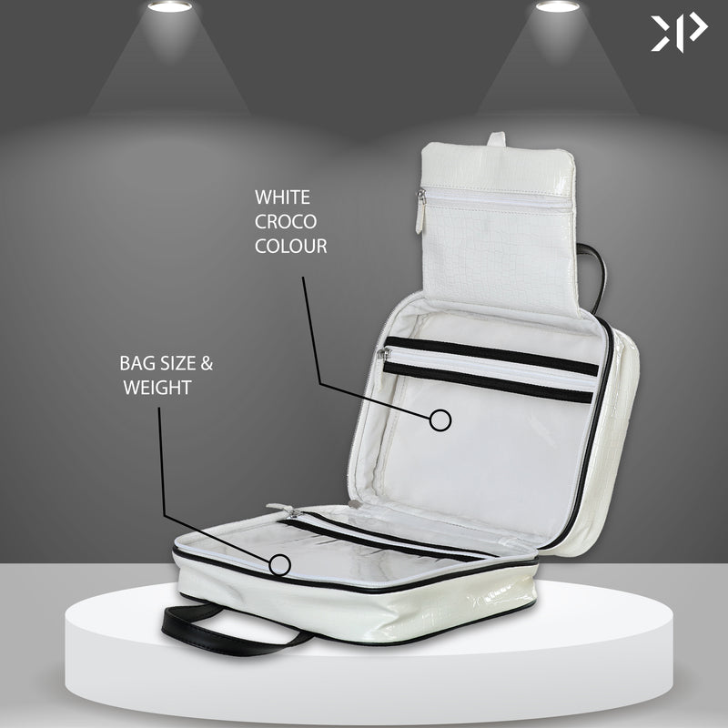 Makeup Kit White Croco